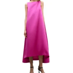 ADOLFO DOMINGUEZ Vestido Largo Liso Mujer