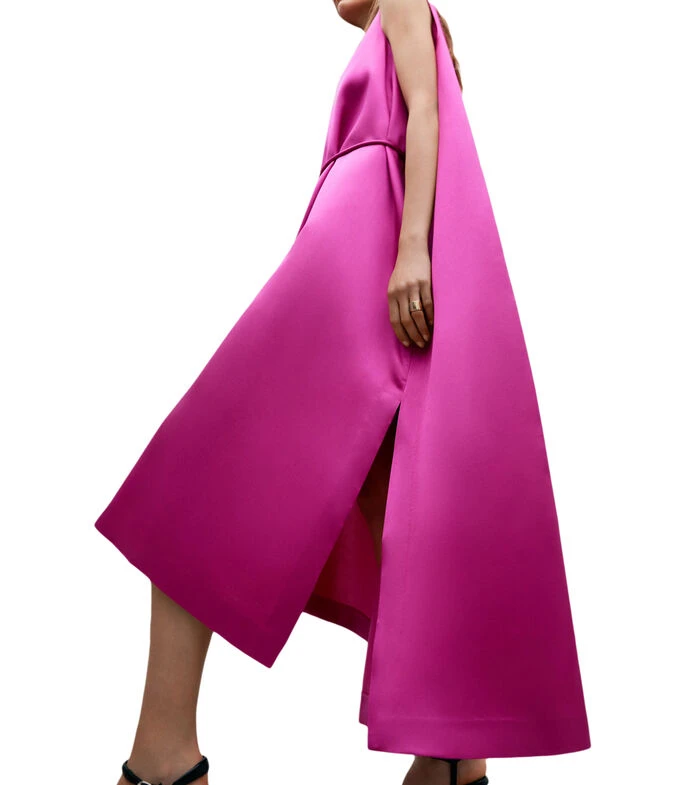 ADOLFO DOMINGUEZ Vestido Largo Liso Mujer 4 ADOLFO DOMINGUEZ Vestido Largo Liso Mujer - Imagen 4