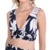 Bikini Top Kentia Con Hojas Mujer
