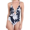 Traje De Baño Maillot Con Flores Kentia Mujer