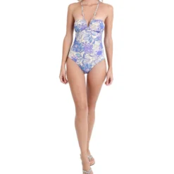 Traje De Baño Maillot Con Flores Persea Mujer -Tienda Barata Femvesti 43306884 x3