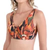Bikini Top Maranta Abstracto Mujer