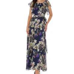 Vestido De Fiesta Maxi Estampado Mujer