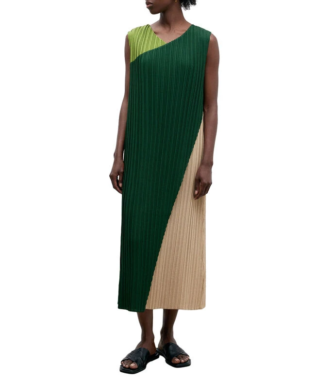 ADOLFO DOMINGUEZ Vestido Largo Sin Mangas Con Bloques De Color Mujer 1 ADOLFO DOMINGUEZ Vestido Largo Sin Mangas Con Bloques De Color Mujer