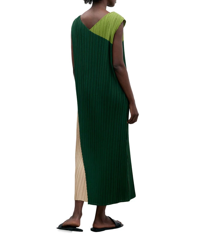 ADOLFO DOMINGUEZ Vestido Largo Sin Mangas Con Bloques De Color Mujer 2 ADOLFO DOMINGUEZ Vestido Largo Sin Mangas Con Bloques De Color Mujer - Imagen 2