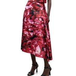 ADOLFO DOMINGUEZ Falda Midi De Corte Recto Con Gráfico Mujer