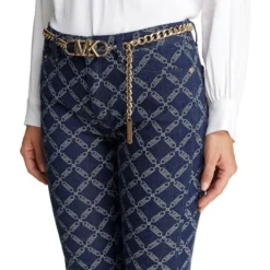 Michael Kors Jeans De Corte Flared Con Monogram Mujer -Tienda Barata Femvesti 43309015 x4