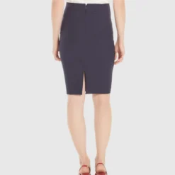 Falda Confort Azul Marino Silueta Lápiz Mujer -Tienda Barata Femvesti 43319126 x3