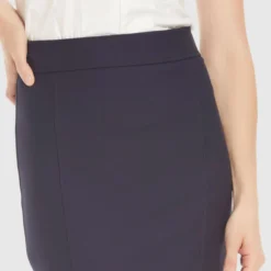 Falda Confort Azul Marino Silueta Lápiz Mujer -Tienda Barata Femvesti 43319126 x4