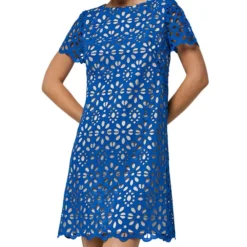 Vestido Mini Con Flores Mujer