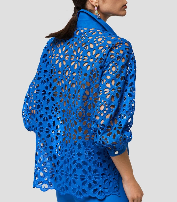 Blusa Abullonada Manga 3,4 Mujer 3 Blusa Abullonada Manga 3,4 Mujer - Imagen 3