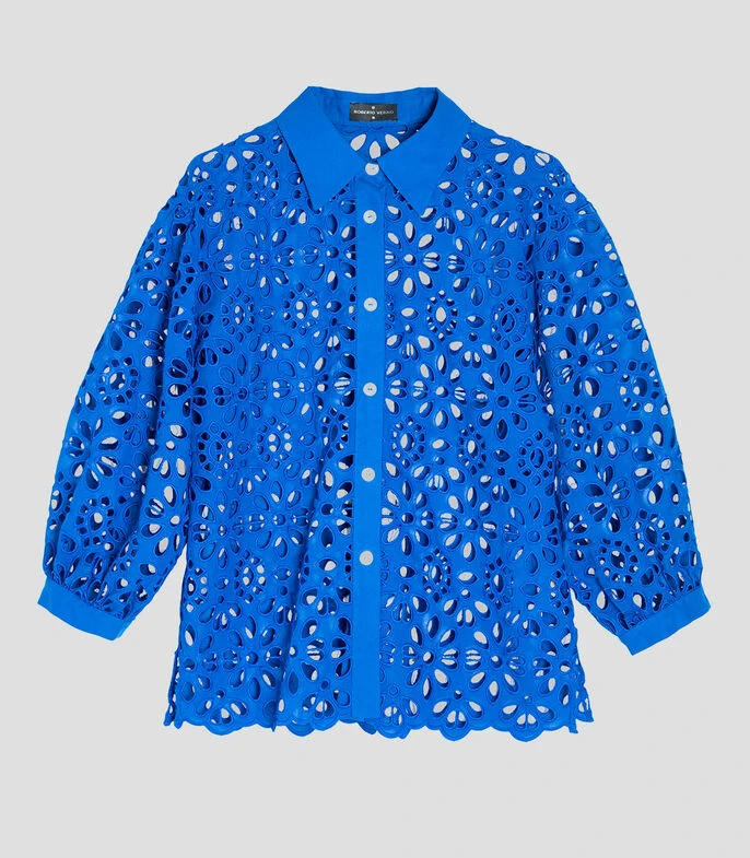 Blusa Abullonada Manga 3,4 Mujer 4 Blusa Abullonada Manga 3,4 Mujer - Imagen 4