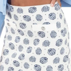 Maje Falda Corta Recta Monogram Mujer -Tienda Barata Femvesti 43323457 x4