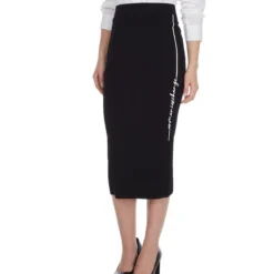 Armani Exchange Falda Larga De Corte Recto Mujer