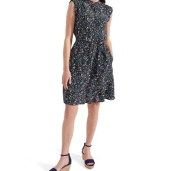 Vestido Mini Con Microdiseño Mujer