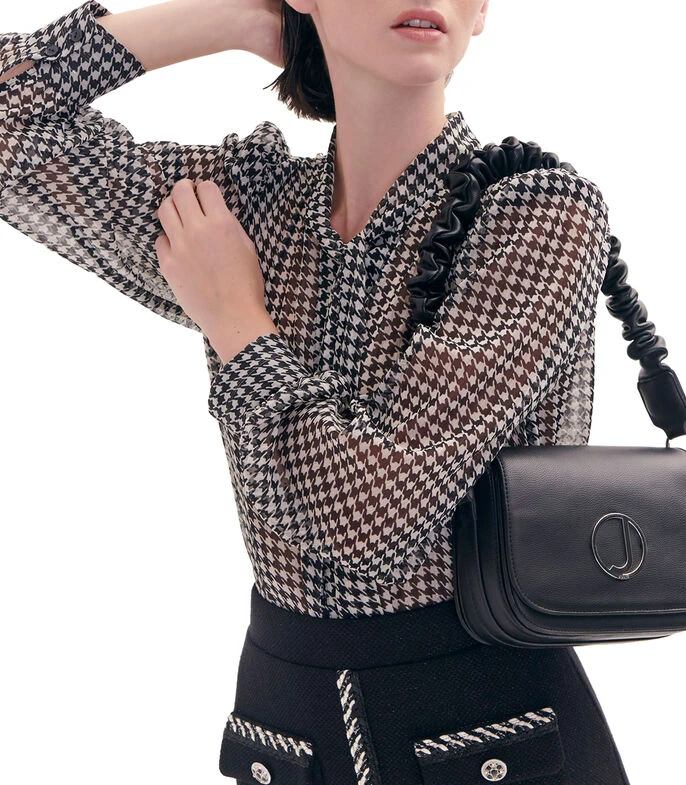 Falda Corta Tejido De Punto Con Ribetes Mujer 4 Falda Corta Tejido De Punto Con Ribetes Mujer - Imagen 4