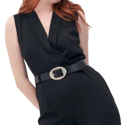 Jumpsuit Silueta Palazzo Con Cinturón Mujer -Tienda Barata Femvesti 43353957 x3