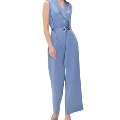 Jumpsuit Wide Leg De Satín Mujer
