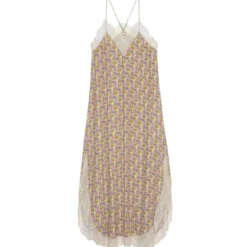Zadig & Voltaire Vestido Midi Con Estampado Mujer -Tienda Barata Femvesti 43362293 x5