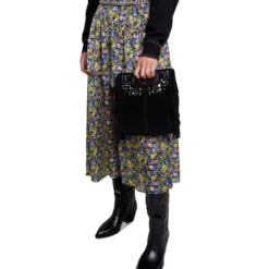 Maje Falda Larga De Corte A Floral Mujer 9 Maje Falda Larga De Corte A Floral Mujer -Tienda Barata Femvesti 43366458 x4