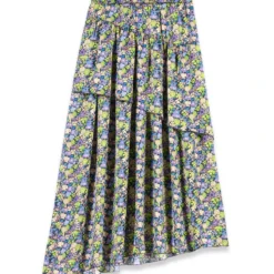 Maje Falda Larga De Corte A Floral Mujer 10 Maje Falda Larga De Corte A Floral Mujer -Tienda Barata Femvesti 43366458 x5