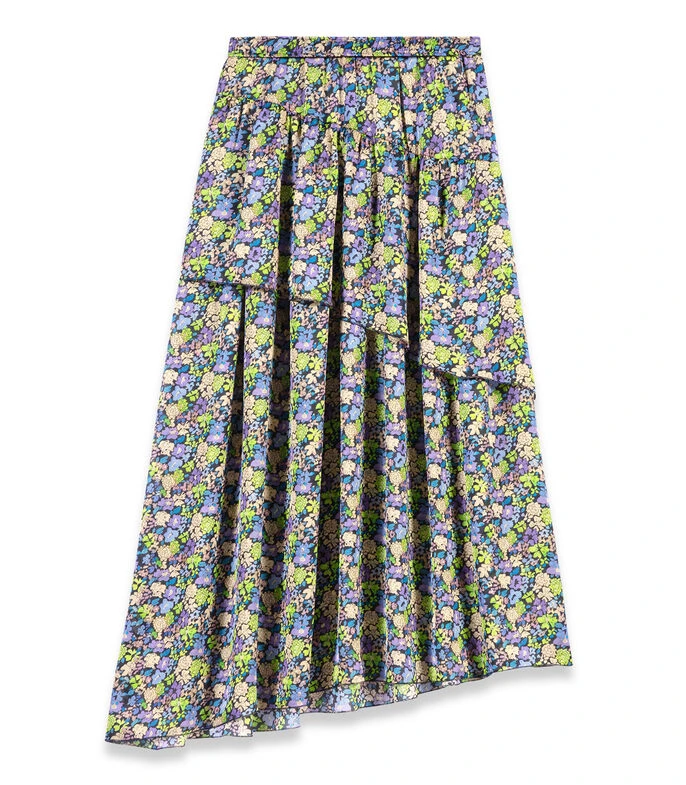 Maje Falda Larga De Corte A Floral Mujer 5 Maje Falda Larga De Corte A Floral Mujer - Imagen 5