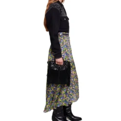 Maje Falda Larga De Corte A Floral Mujer 11 Maje Falda Larga De Corte A Floral Mujer -Tienda Barata Femvesti 43366458 x6